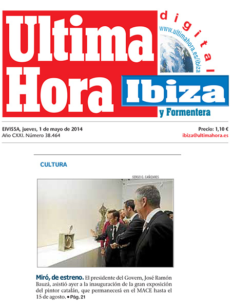 Prensa Exposición de Joan Miró "La llum de la nit"